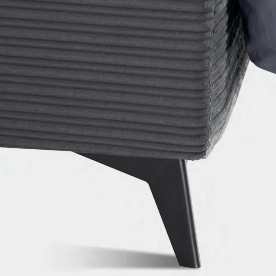 Cama de matrimonio 160x190 con relleno en forma de cojín - Brezze viadurini