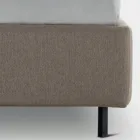 Cama de matrimonio 160x190 con líneas curvas y botones Made in Italy - Oriente viadurini