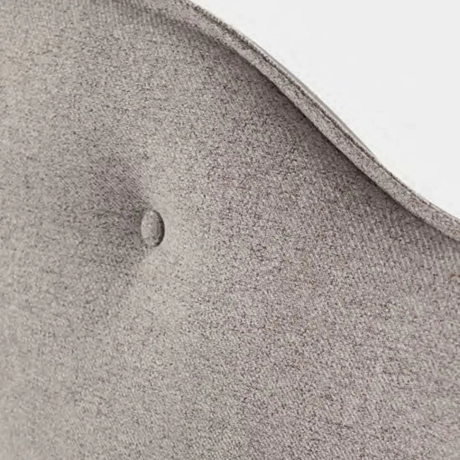 Cama de Matrimonio 160x190 con Cabecero con Volante Perimetral y Botones - Rest viadurini