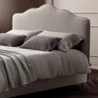 Cama de matrimonio 160x190 con cabecero con volante perimetral Made in Italy - Rest viadurini
