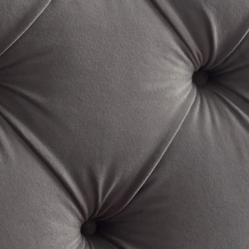 Cama de matrimonio 160x190 con cabecero alto y acolchado Made in Italy - Sallie viadurini