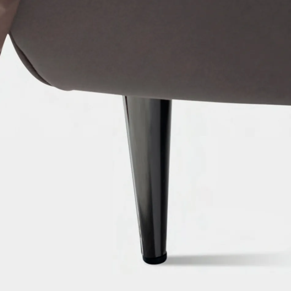 Cama de matrimonio 160x190 con cabecero alto y acolchado Made in Italy - Sallie viadurini