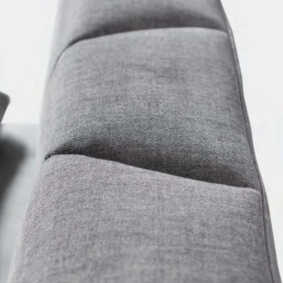 Cama de Matrimonio 160x190 con Acolchado de Curvas Cruzadas - Girasol viadurini