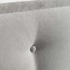 Cama de matrimonio 160x190 en tejido con cabecero con botones Made in Italy - Dreams viadurini