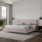 Cama doble de 180x200 cm con cabecero de microfibra. Fabricada en Italia - Pallone viadurini