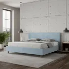 Cama doble de 180x200 cm con cabecero de microfibra. Fabricada en Italia - Pallone viadurini