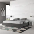 Cama doble de 180x200 cm con funda de microfibra, fabricada en Italia - Athlete viadurini