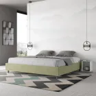 Cama doble de 180x200 cm con funda de microfibra, fabricada en Italia - Athlete viadurini