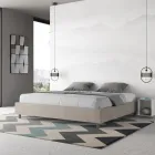 Cama doble de 200x200 cm con funda de microfibra, fabricada en Italia - Athlete viadurini