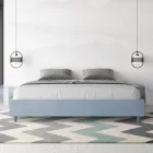 Cama doble de 200x200 cm con funda de microfibra, fabricada en Italia - Athlete viadurini