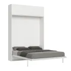 Cama doble plegable vertical con mueble de pared - Magicompare viadurini