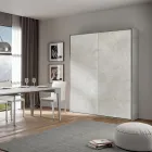 Cama doble plegable vertical en diferentes acabados - Magicompare viadurini