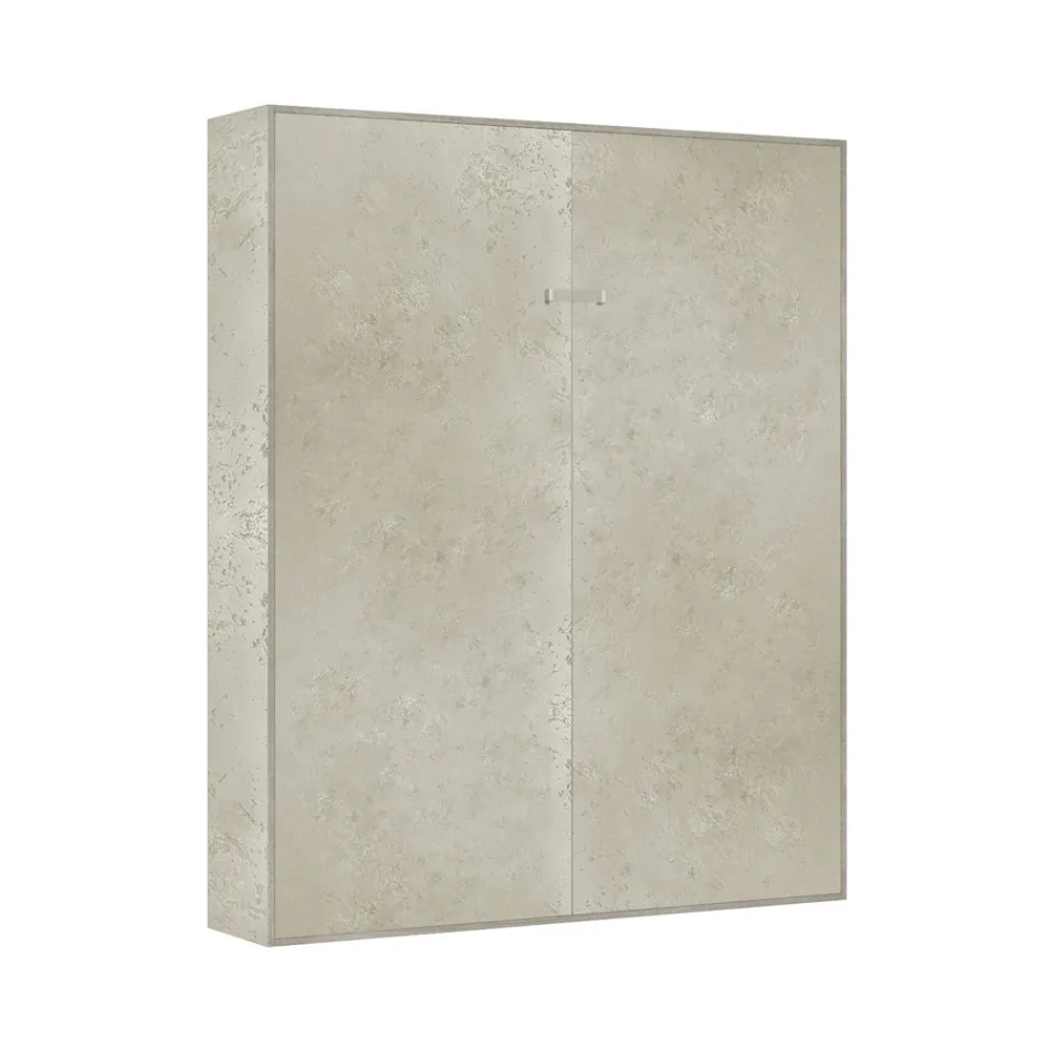 Cama doble plegable vertical en diferentes acabados - Magicompare viadurini