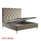 Cama doble con caja de almacenamiento y base 160x190 Made in Italy - Sallie viadurini