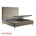 Cama doble con caja de almacenamiento y base 160x190 Made in Italy - Sallie