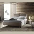 Cama doble con caja de almacenamiento Made in Italy - Ernesta viadurini