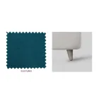 Cama doble con almacenaje opcional y pies Made in Italy - Birba viadurini