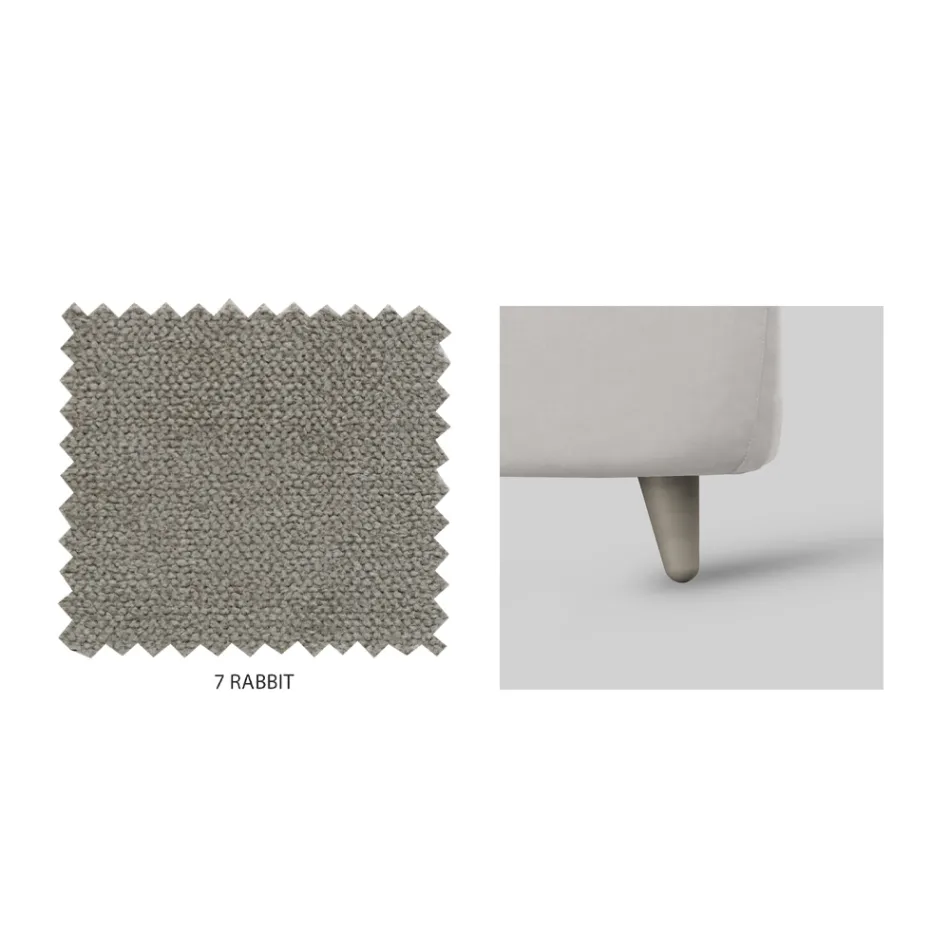 Cama doble con almacenaje opcional y pies Made in Italy - Birba viadurini