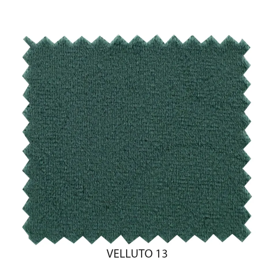 Cama doble con estructura acolchada y cabecero de hierro - Nebbia viadurini