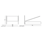 Cama doble con estructura acolchada y cabecero de hierro - Nebbia viadurini