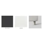 Cama doble con estructura de cama tapizada en diferentes acabados Made in Italy - Diseño viadurini