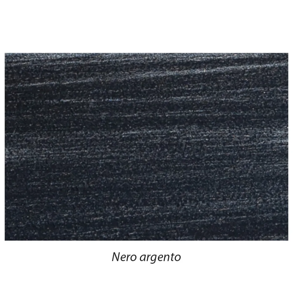 Cama doble con estructura tapizada en tejido Made in Italy - Rolly viadurini