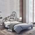 Cama doble con estructura de hierro Made in Italy - Pongo