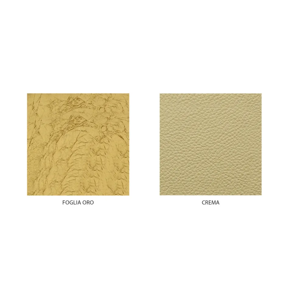 Cama doble con colchón, almohadas y 2 mesitas de noche Made in Italy - Laki viadurini