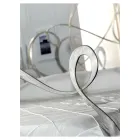 Cama doble con pie de cama, colchón y 2 mesitas de noche a juego - Nebbia viadurini