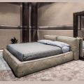 Cama doble con somier opcional y mueble de almacenamiento Made in Italy - Ribelle