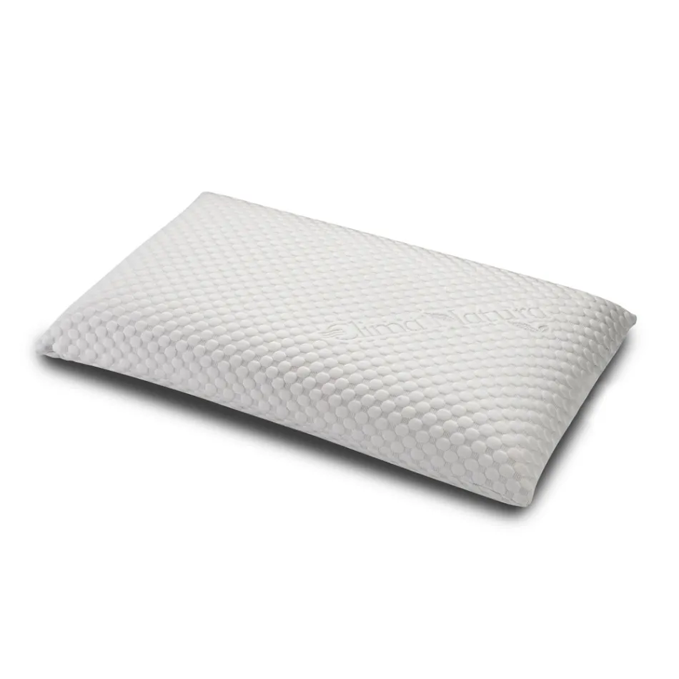 Cama Doble con Cabecero con 2 Almohadas, Colchón y 2 Mesitas de Noche - Life viadurini