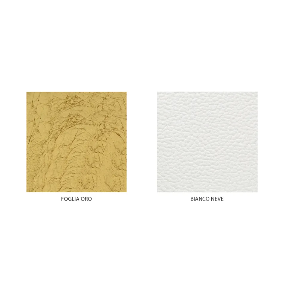 Cama Doble Estilo Clásico en Hierro y Cuero Made in Italy - King viadurini