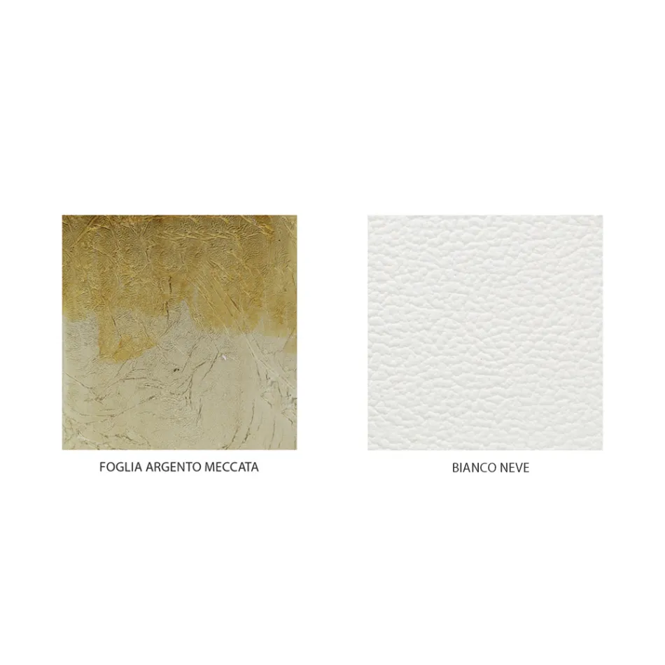 Cama Doble Estilo Clásico en Hierro y Cuero Made in Italy - King viadurini