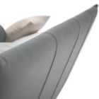 Cama doble de diseño de lujo en ecopiel o tejido Made in Italy – Generus viadurini
