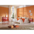 cama de matrimonio de hierro sólido diseño de Allie, fabricado en Italia viadurini