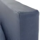 Cama doble de lujo en ecopiel o tejido con cofre Made in Italy – Nuvola viadurini