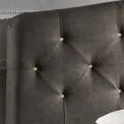 cama doble tapizada con caja de almacenamiento 160x190 / 200cm Leona viadurini