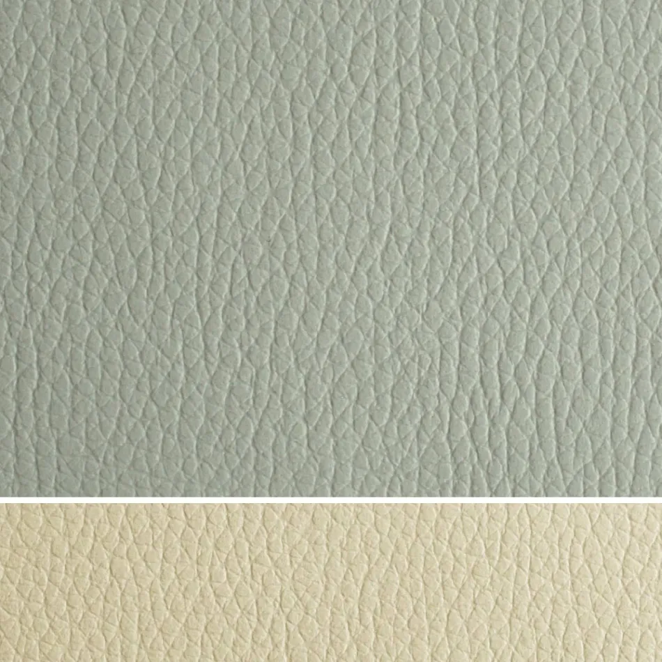 Cama doble tapizada con cómoda en ecopiel o tejido - Notre Dame viadurini