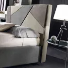 Bed cama tapizado con contenedor de elevación 160x190 / 200cm Mia viadurini