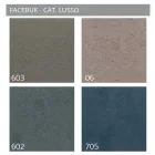 Cama doble tapizada con mueble de almacenamiento de tela - Belle viadurini