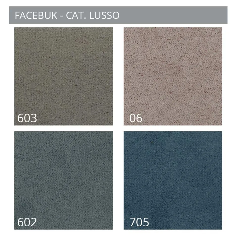 Cama doble tapizada con mueble de almacenamiento de tela - Belle viadurini