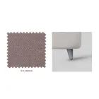 Cama doble tapizada con almacenaje opcional Made in Italy - Akira viadurini