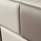 cama doble en piel sintética con caja de almacenamiento 160x190 / 200 cm Gin viadurini