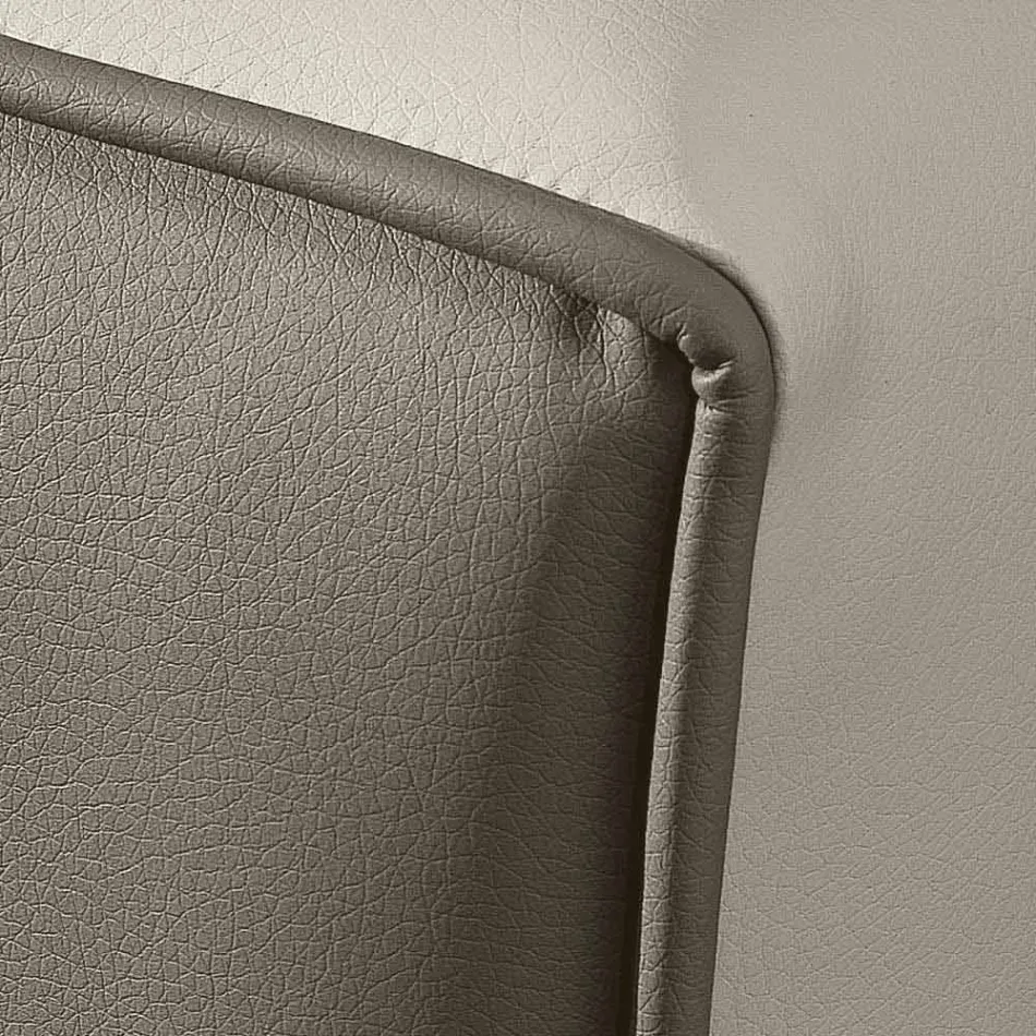 cama doble en piel sintética con caja de almacenamiento 160x190 / 200 cm Gin viadurini