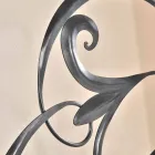 cama de hierro doble con cabecero en hoja forjada Allison viadurini