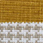 Cama doble de tela con pies metálicos Made in Italy - Glorio viadurini