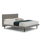 Cama doble de diseño moderno, con base delgada, Gaya New by Bolzan viadurini