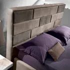 cama doble moderna con caja de almacenamiento 160x190 / 200 cm Gin viadurini