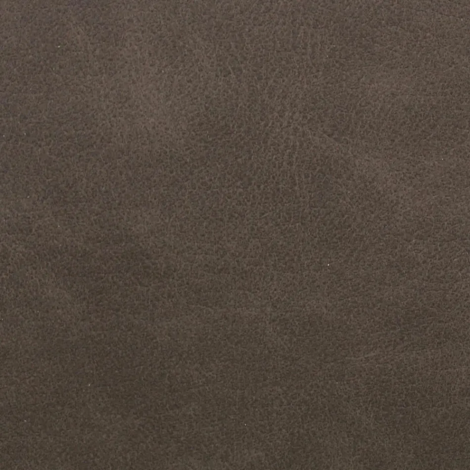 Cama doble moderna con cofre de cuero ignífugo - Ania viadurini