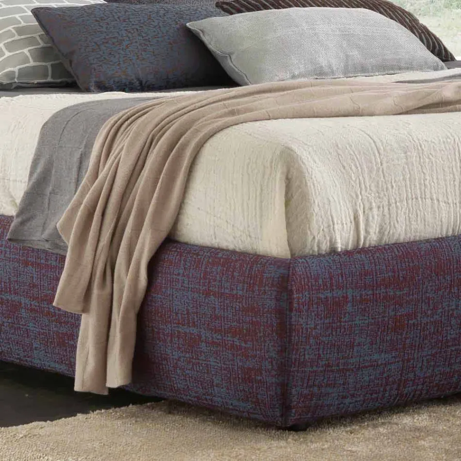 Cama matrimonial moderna, con cajonera, Gaya New by Bolzan viadurini